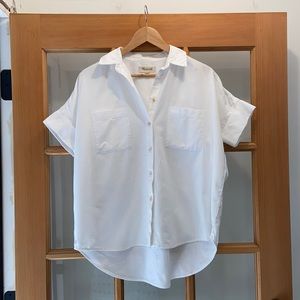 Madewell White Cotton Courier Shirt